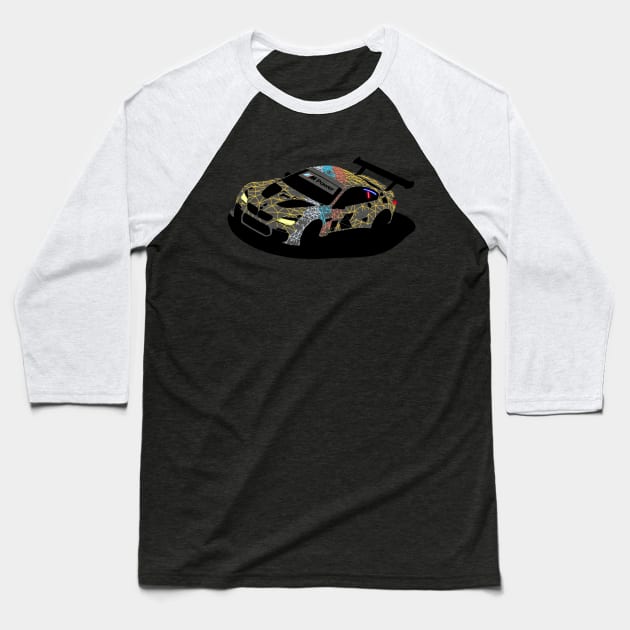 M6 GTLM Baseball T-Shirt by AutomotiveArt